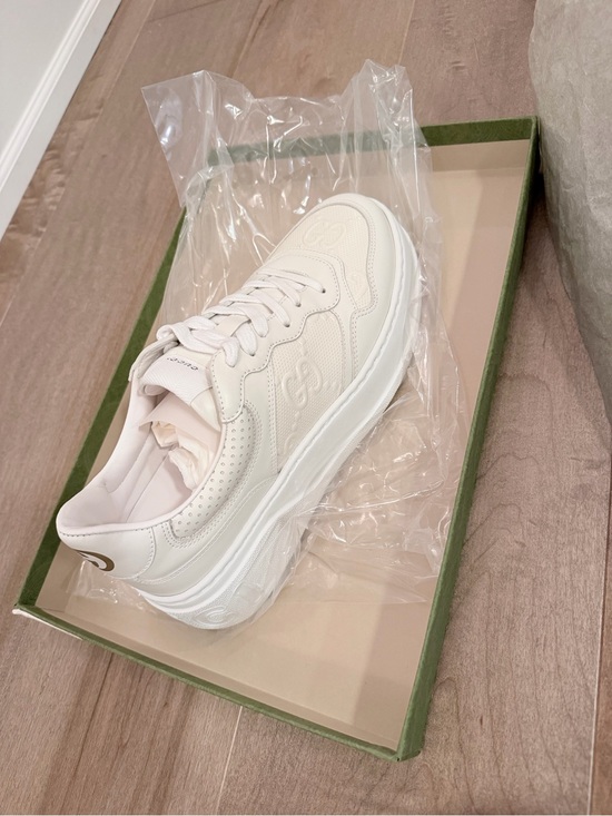 Gucci Shoes - Gucci White Leather Low-Top Platform Sneaker men’s